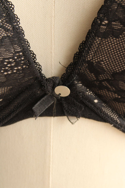 Victoria's Secret Bra, Black Pushup, 36D, Padded