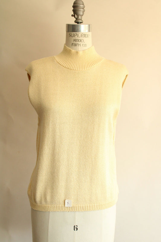 Vintage 1990s NWT Mondala Yellow Knit Sweater