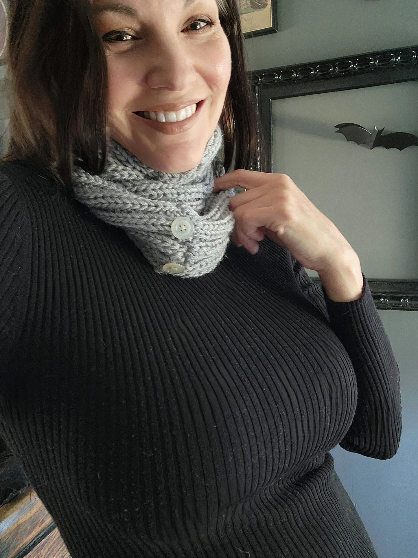 The "Frost" Hand Knit Infinity Scarf