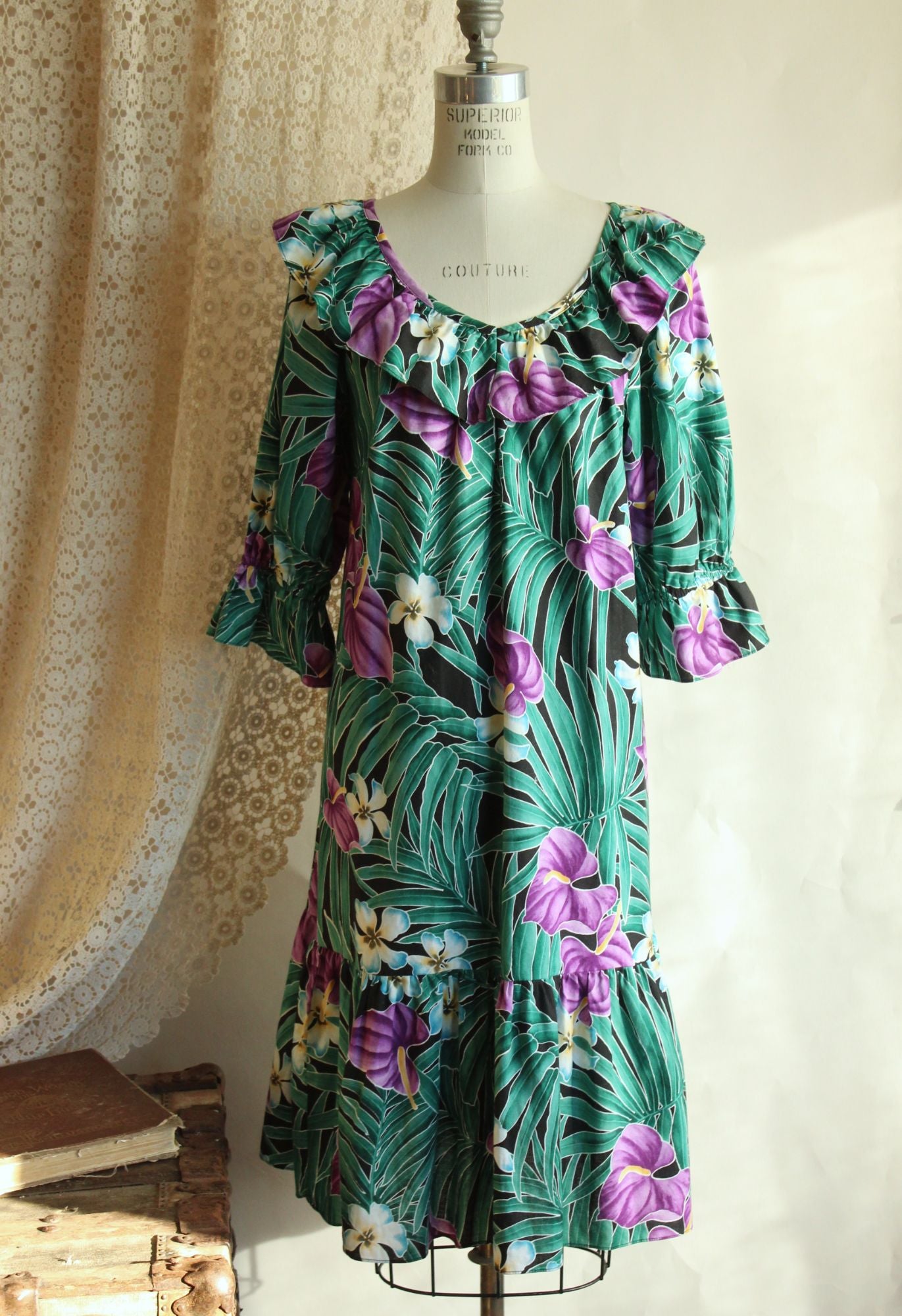 Vintage 1980s Hilo Hattie Mumu Dress with Pocket – Toadstool Farm