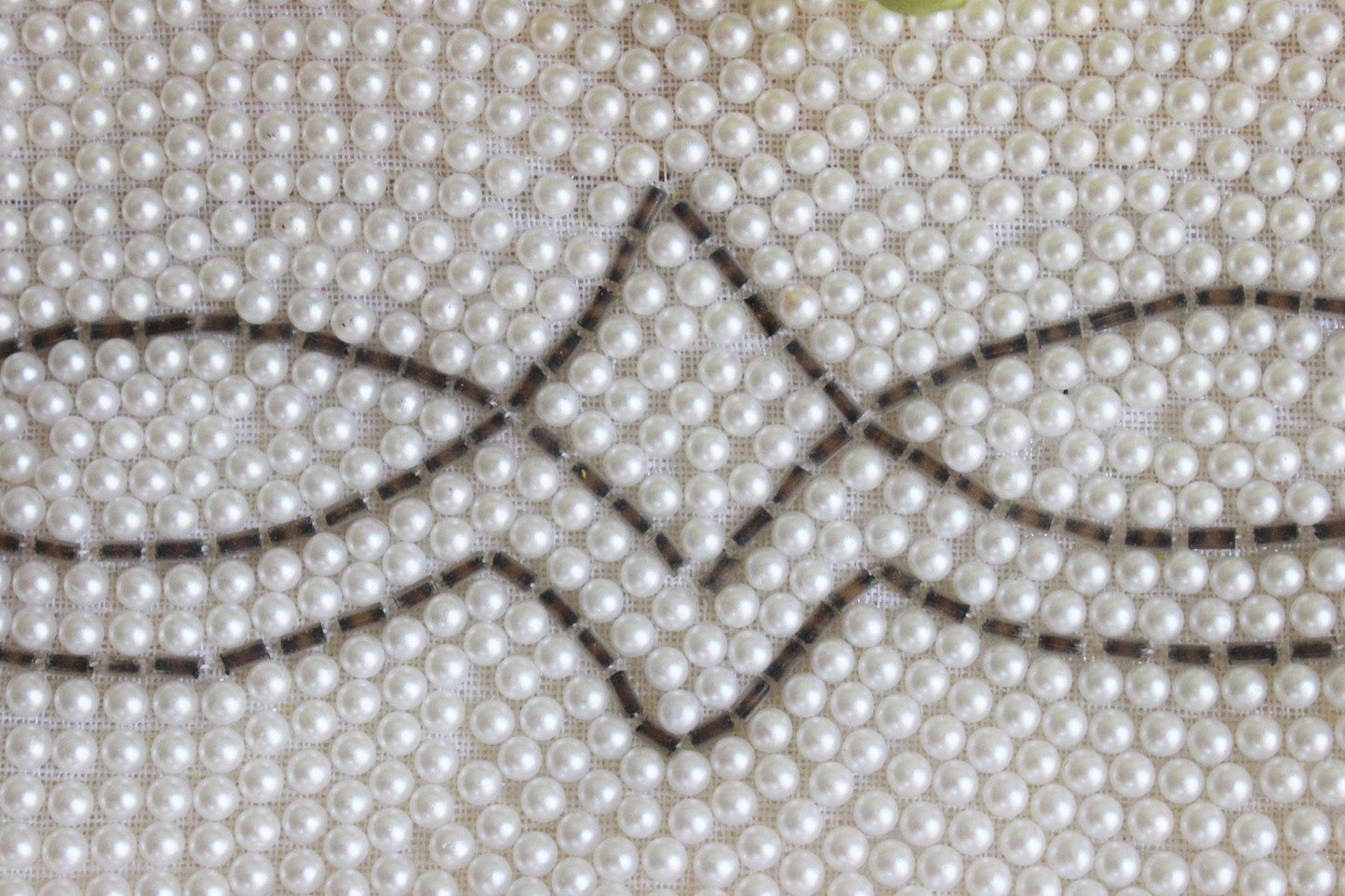 Vintage 1950s Faux Pearl Beaded Clutch Purse, Bags by Susan