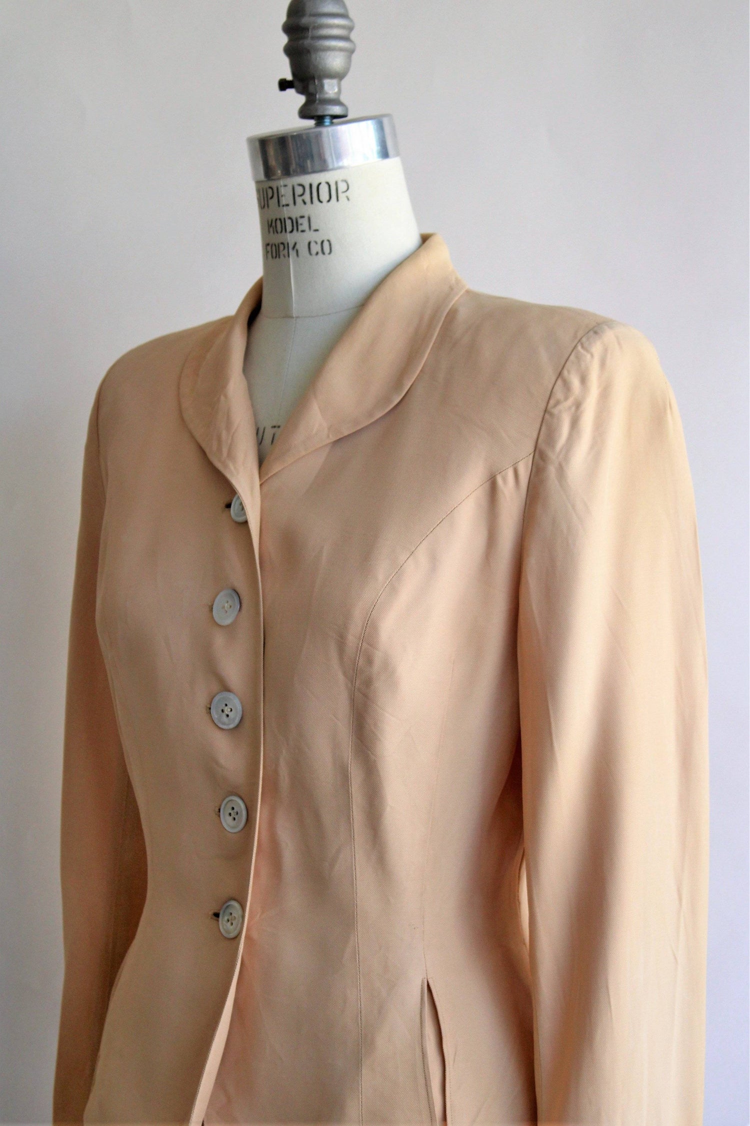 Vintage 1940s Camel Tailored Jacket, Weathervane by Handmacher