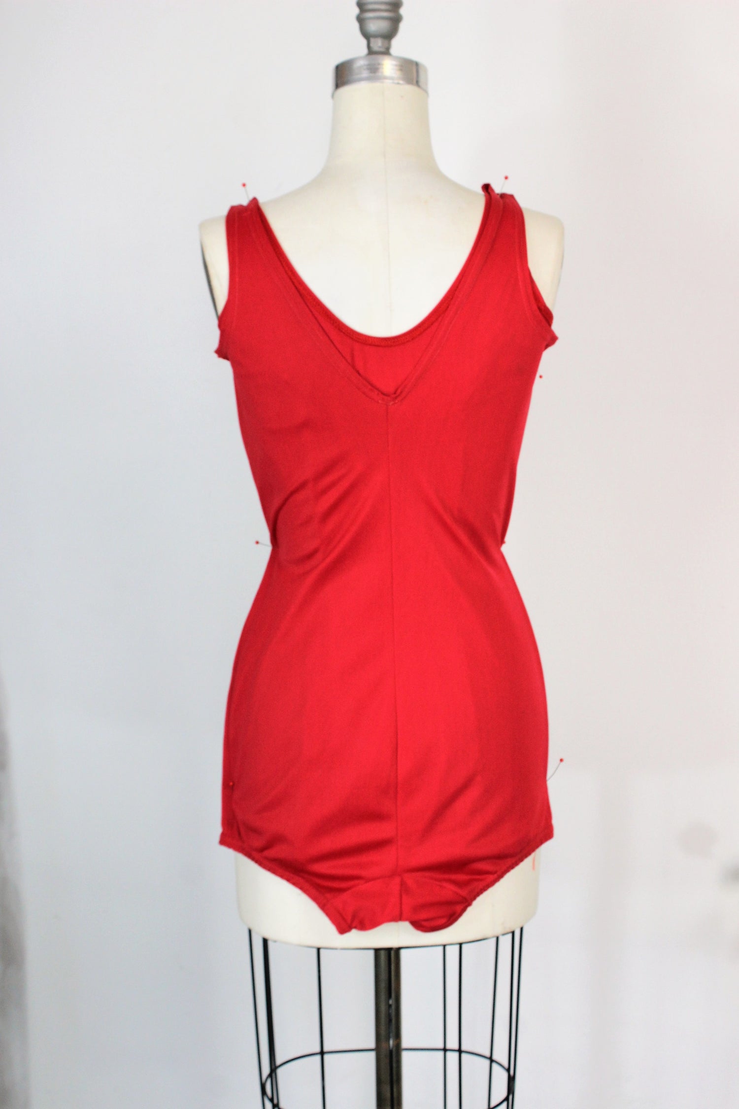 Vintage 1960s Red Swimsuit by Aldrich & Aldrich