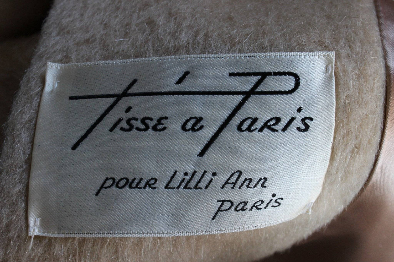 Vintage 1950s Lilli Anne Tisse A Paris Camel Mohair Coat-Toadstool Farm Vintage-