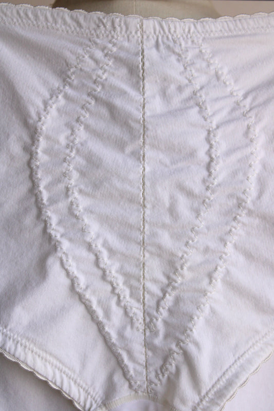 Vintage White Panty Girdle, Medium Size