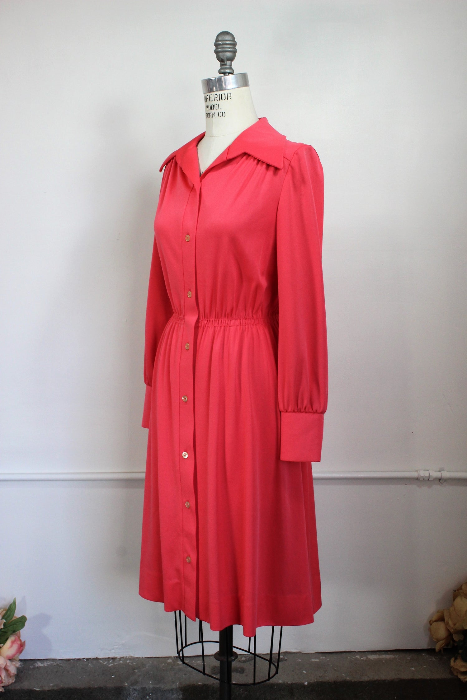Vintage 1970s Shirtwaist Dress by Plaza South
