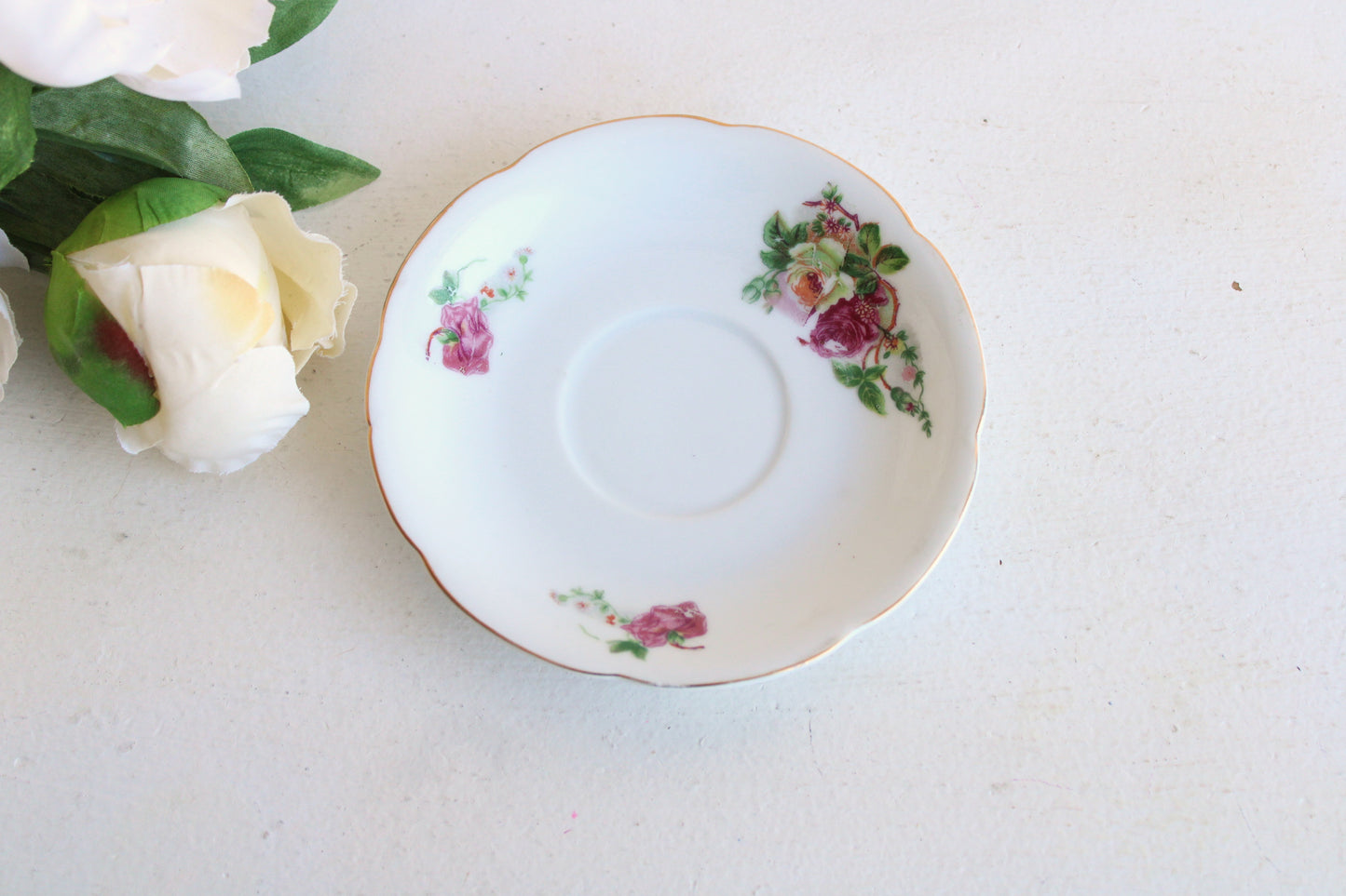 Vintage China Tea Saucer, Made In Occupied Japan