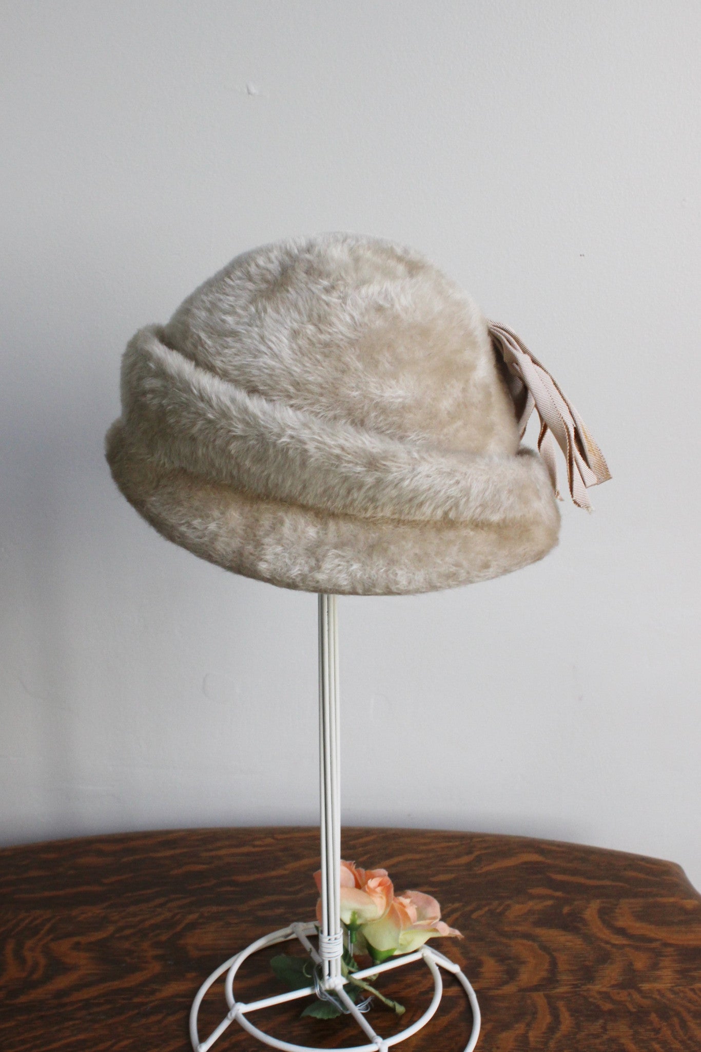 Vintage 1950s Haggartys Faux Fur Tan Women's Vintage Hat