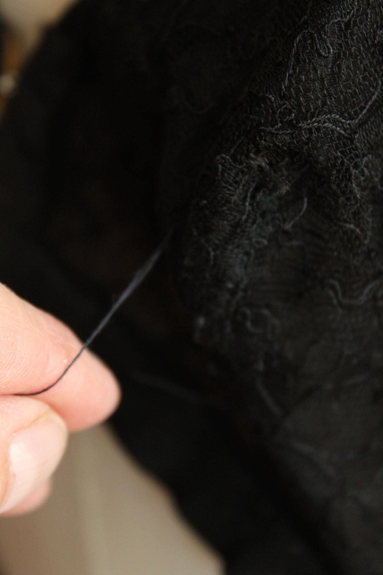 Vintage 1950s Gossard Sta Lo Black Lace Bar, 34B Deep V back with Girdle Hook