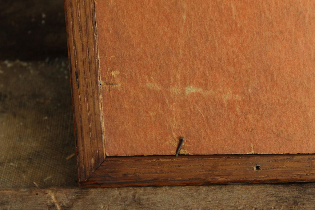 Handmade Framed Pressed Dried Lavender in A Vintage Wood Frame
