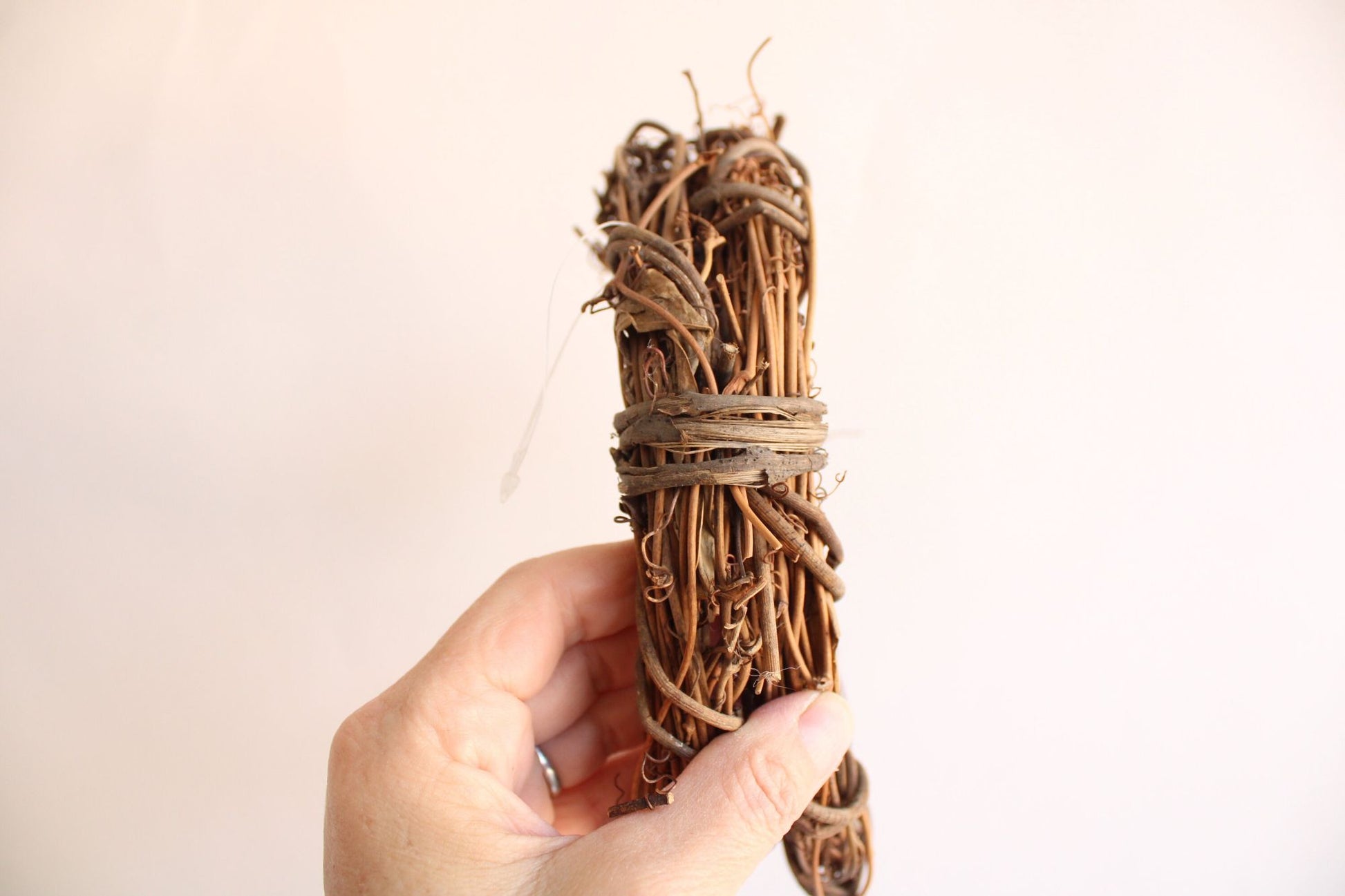 Grapevine Wreath, NOS, 6" Diameter, Single or Double, Natural Round