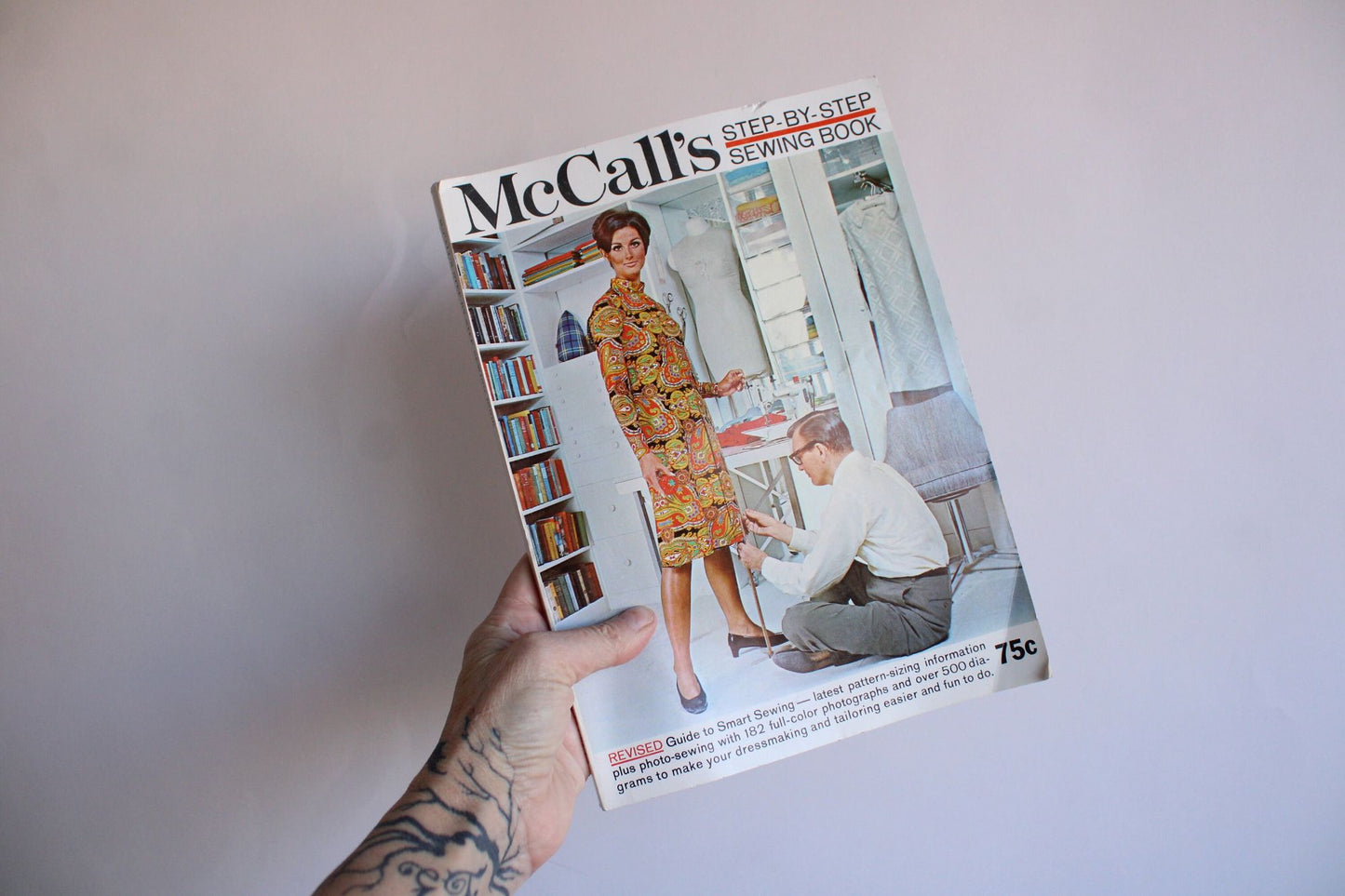 Vintage 1960s Magazine, McCalls Sewing Book, Patterns, Photos, Instructions