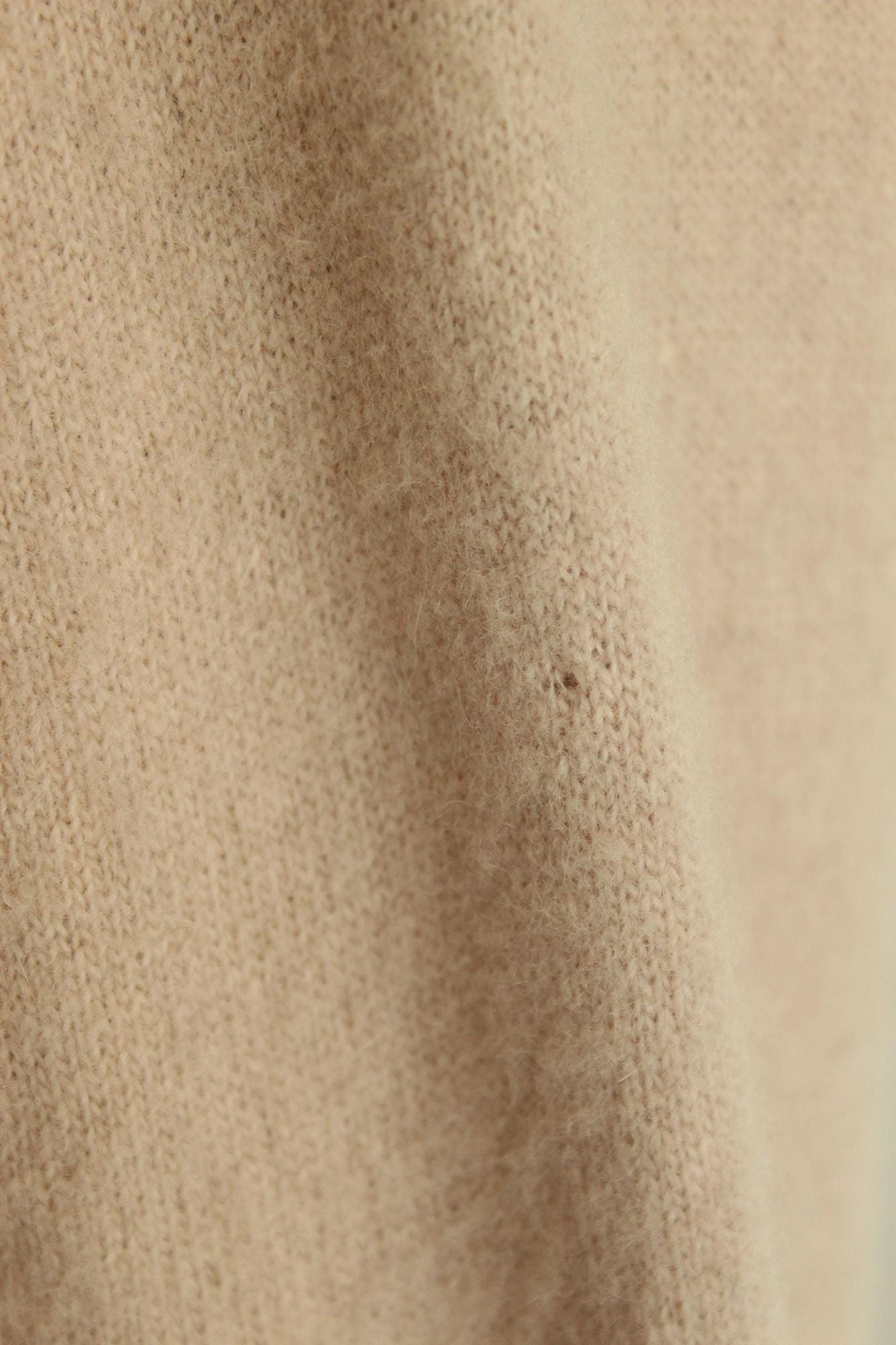 Vintage 1950s Bima Knits Beige Wool Beaded Cardigan