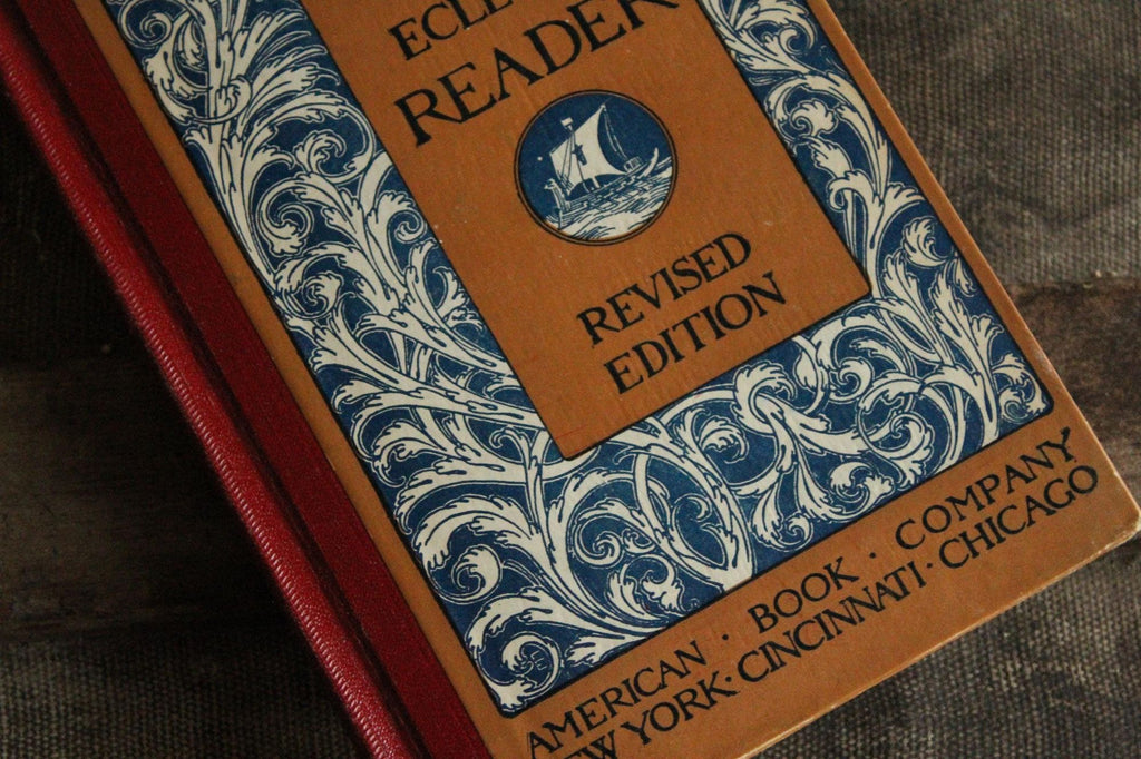 Vintage 1920s Book, "McGuffey's Third Eclectic Reader", Revised Edition
