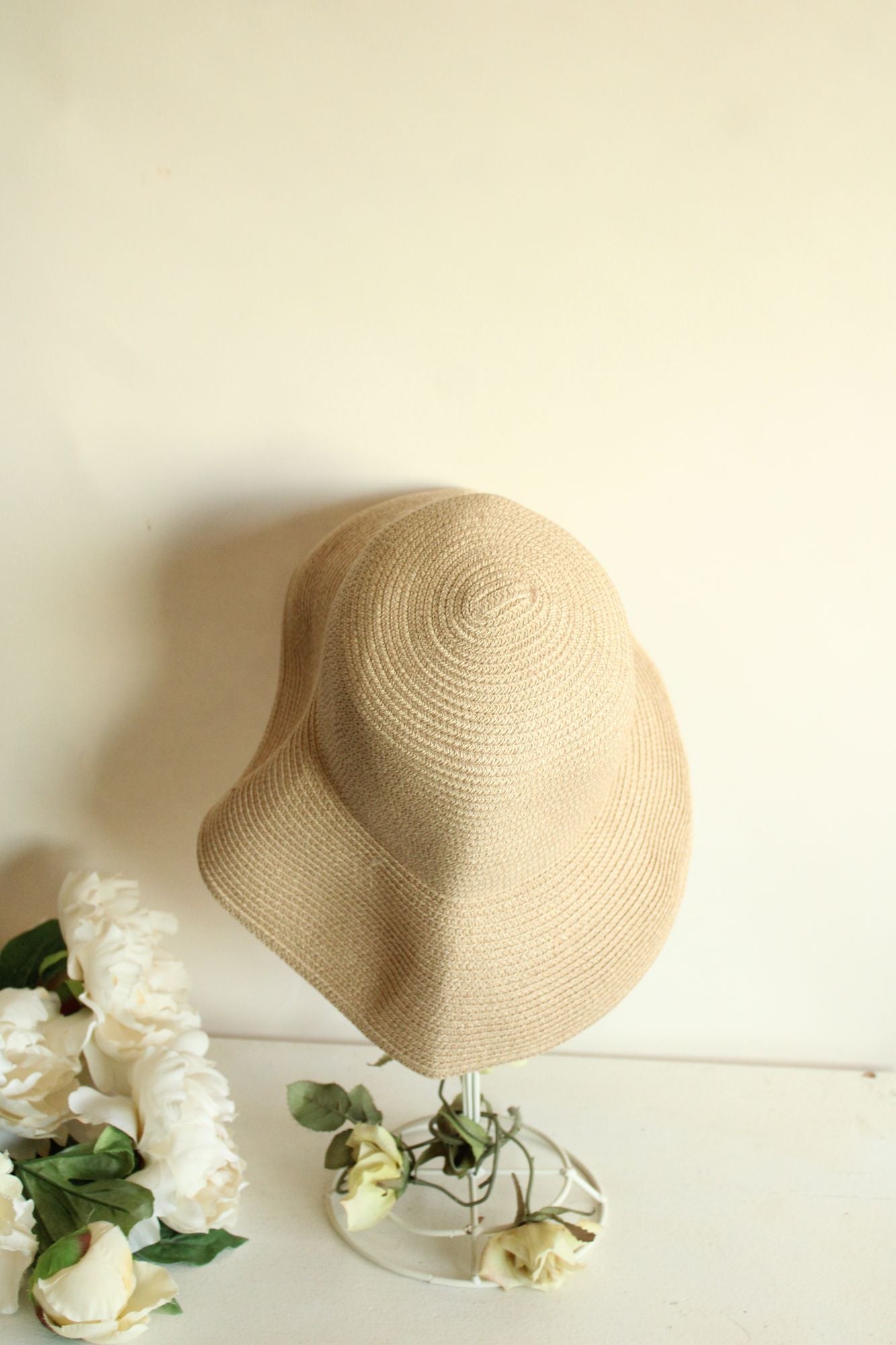 Betmar Womens  Sun Hat, Straw-Like, Beige Woven