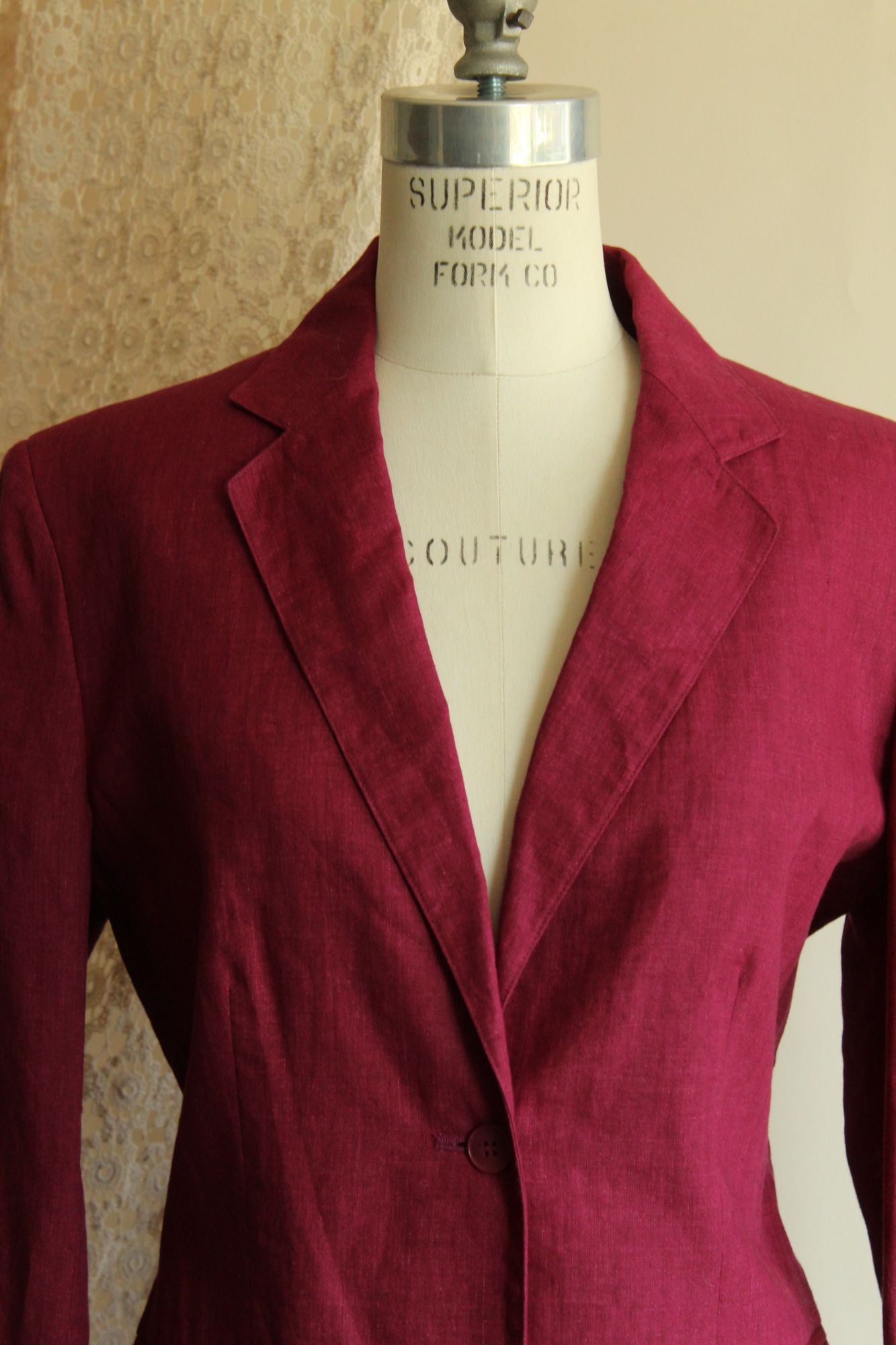 Vintage 1990s NWT Jones New York 100% Linen Blazer