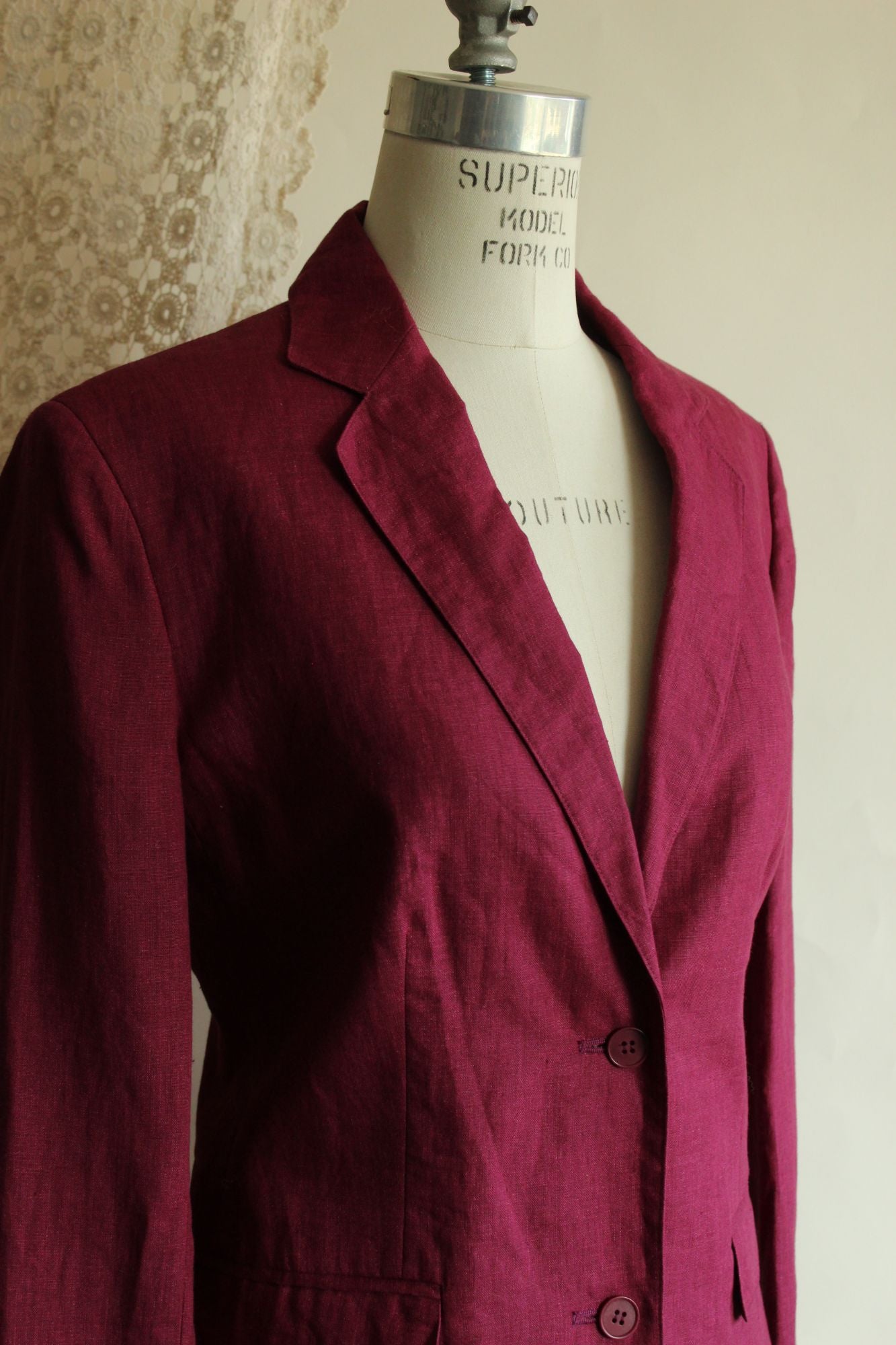 Vintage 1990s NWT Jones New York 100% Linen Blazer