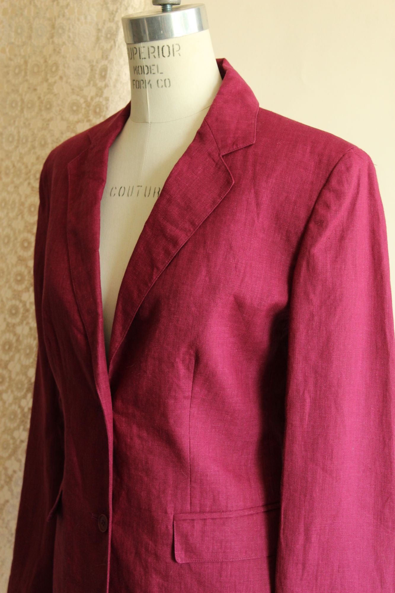 Vintage 1990s NWT Jones New York 100% Linen Blazer