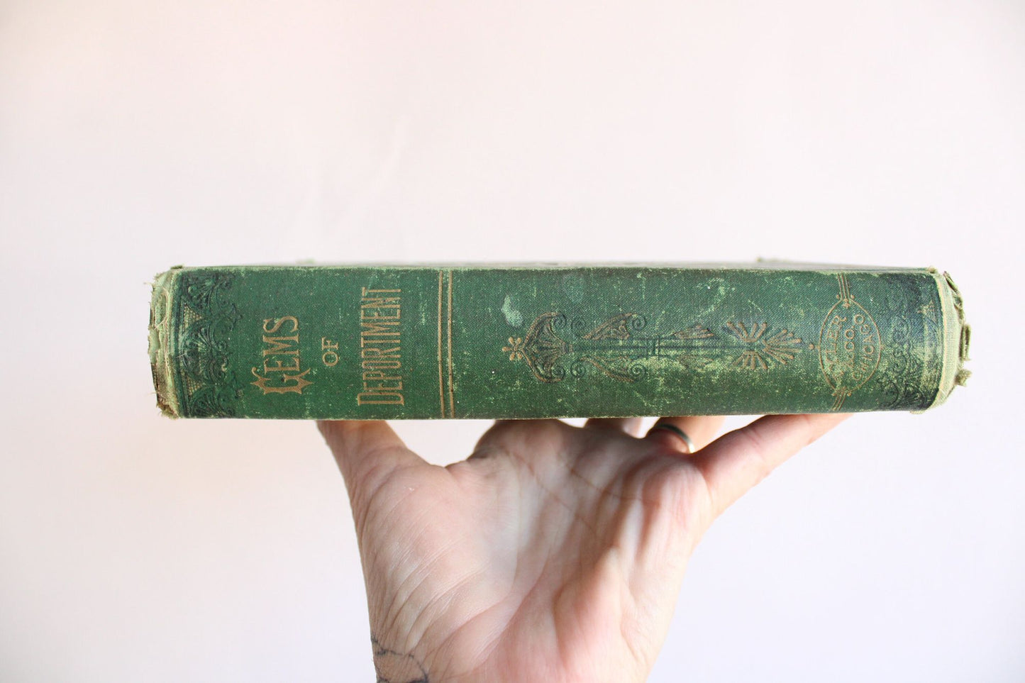 Vintage Antique 1880s Book, "Gems of Deportment" by Mrs. M. L. Rayne, Victorian Etiquette Book
