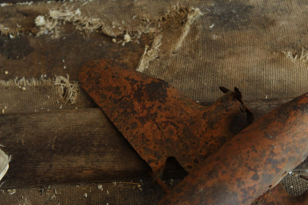 Vintage 1930s Wyandotte Pressed Steel Rusty Toy Airplane