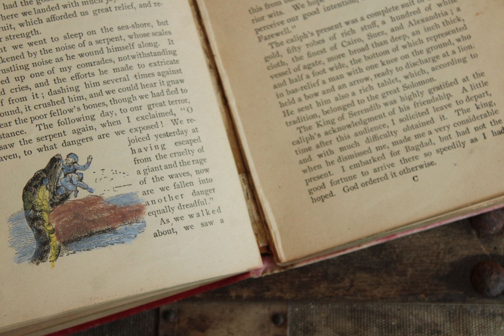 Vintage Antique 1890s Book, "Arabian Nights"  Henry Altemus, Illustrated