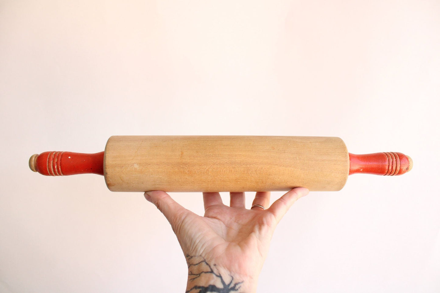 Vintage 1950s Wooden Rolling Pin