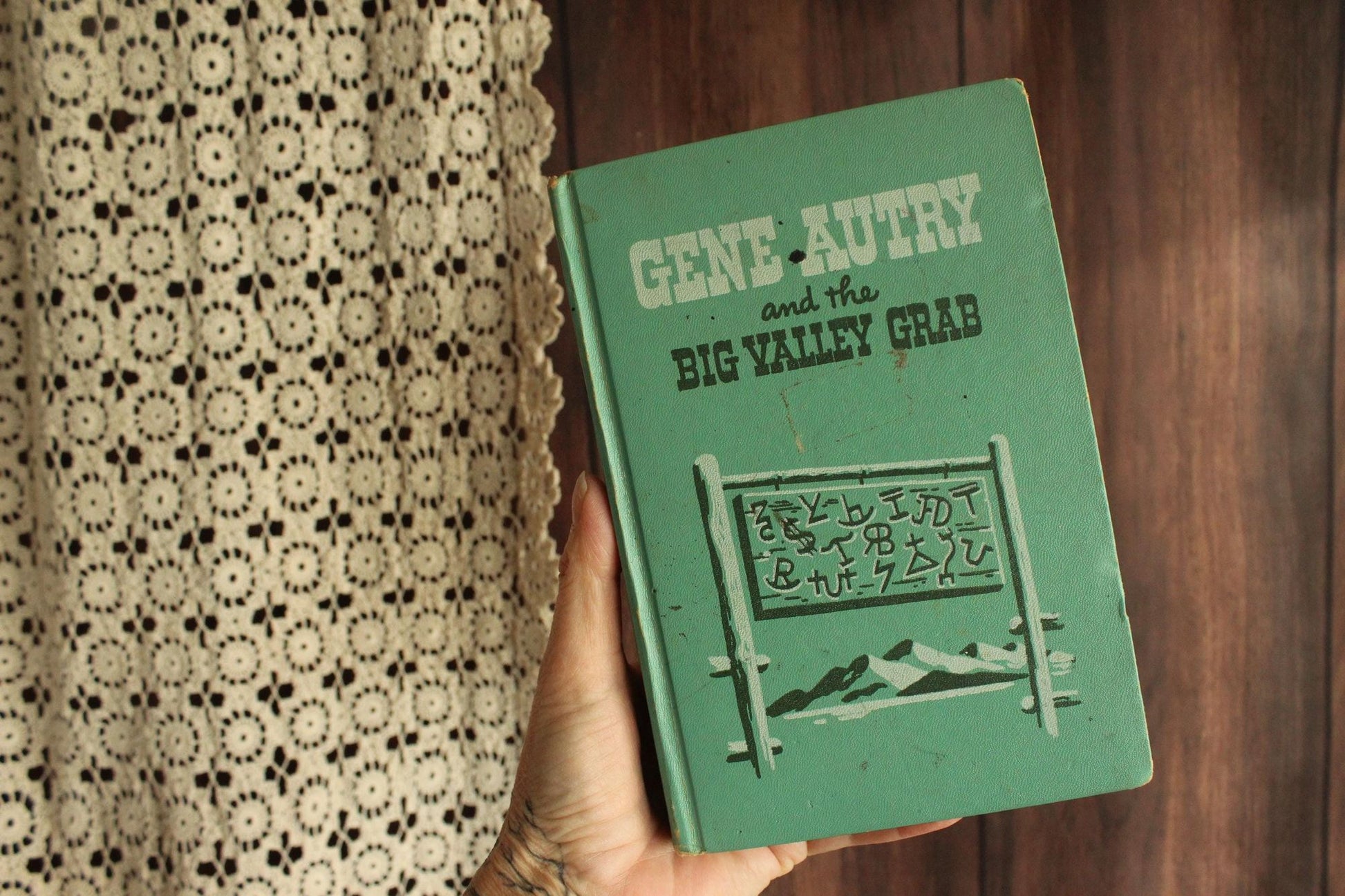 Vintage 1950s Book, "Gene Autry and the Big Valley Grab" by W.H. Hutchinson, Illustrated