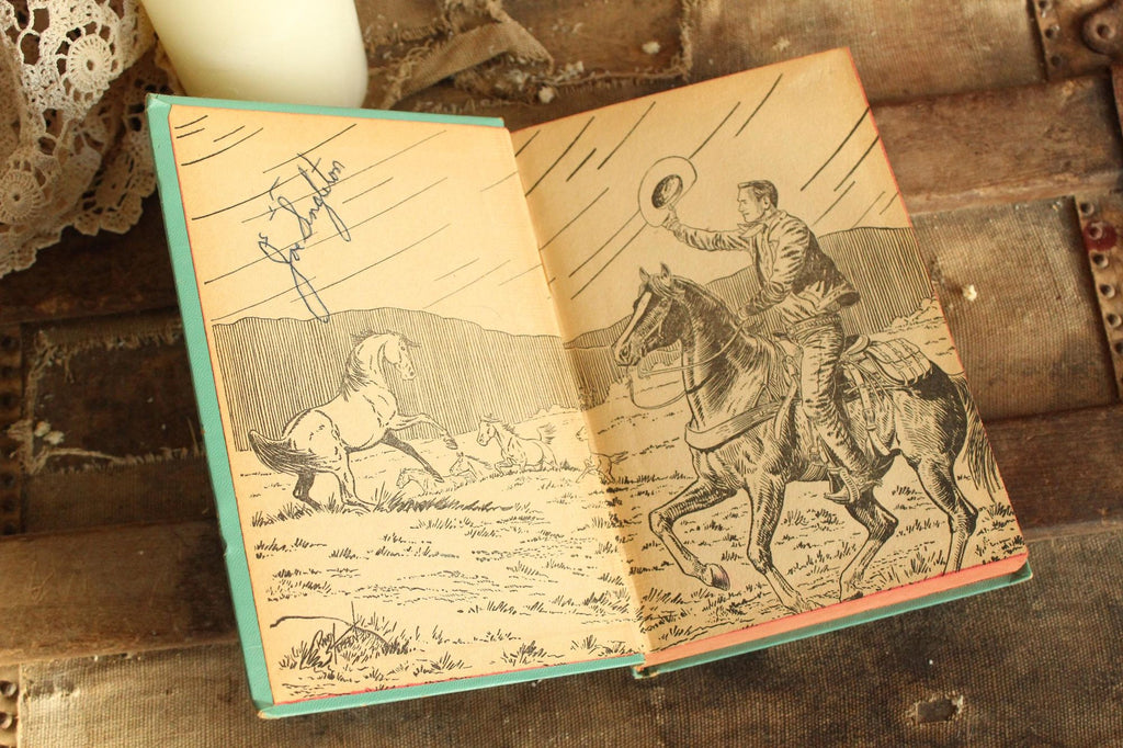 Vintage 1950s Book, "Gene Autry and the Big Valley Grab" by W.H. Hutchinson, Illustrated