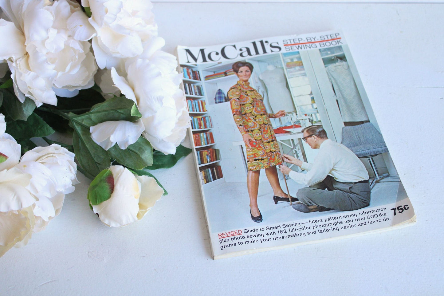 Vintage 1960s Magazine, McCalls Sewing Book, Patterns, Photos, Instructions