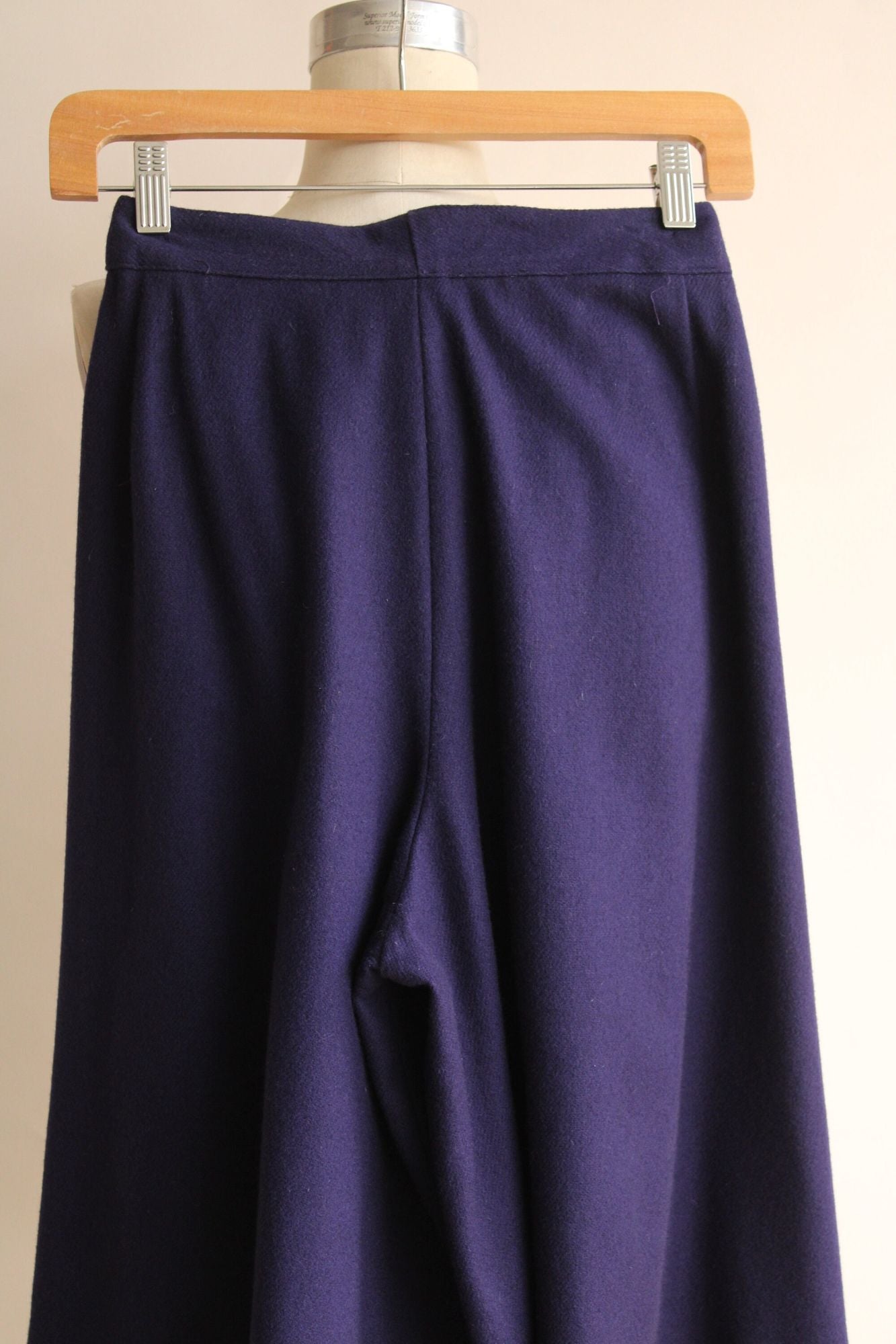 Vintage 1980s Finity Ann Taylor Navy Blue Wool Culottes