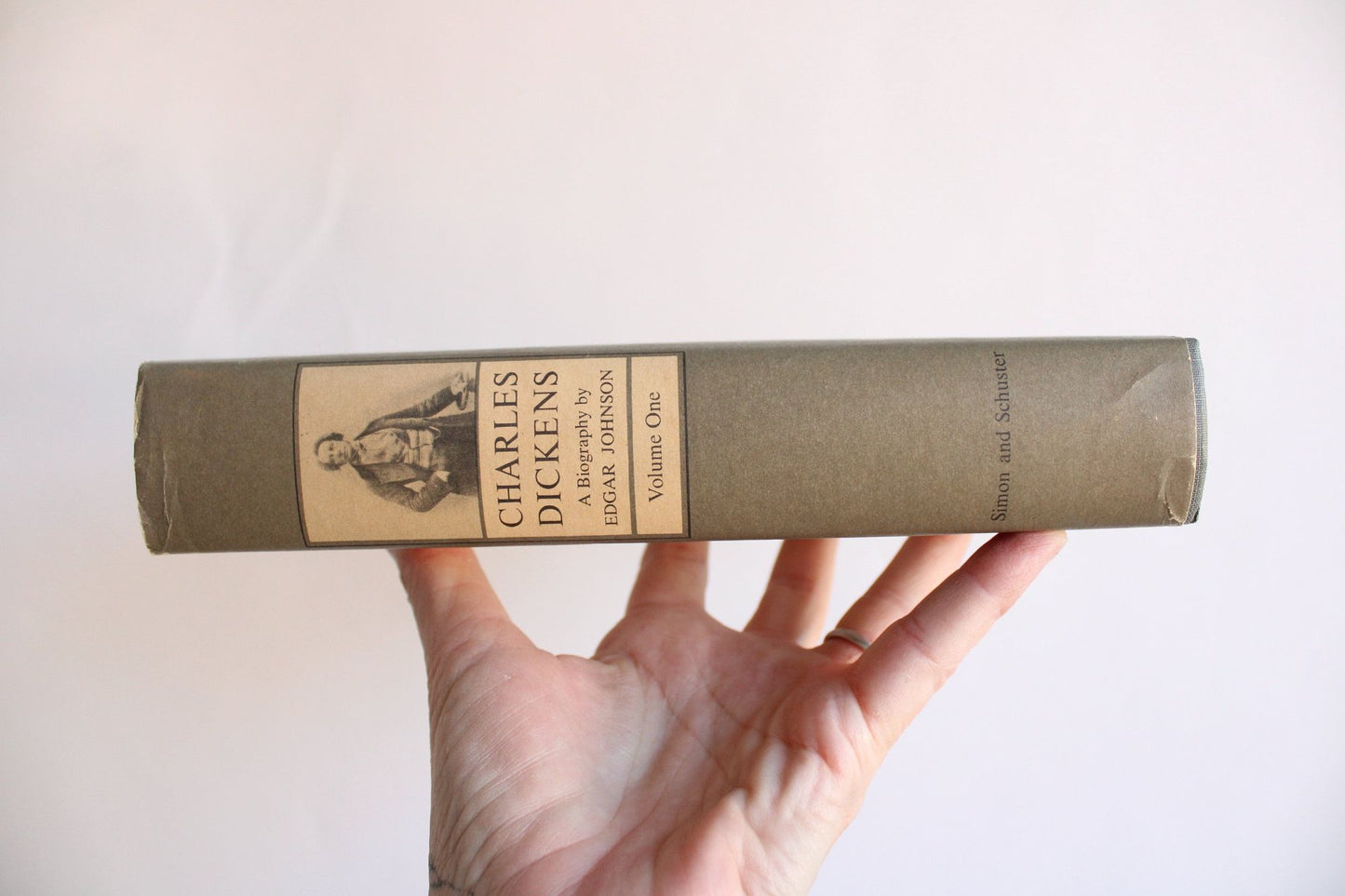 Vintage 1950s Book, "Charles Dickens" A Biography by Edgar Johnson