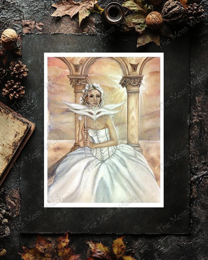 "Masque of the Elven Woman" Print