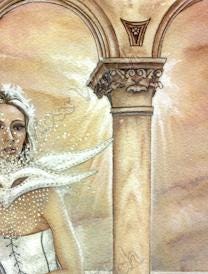 "Masque of the Elven Woman" Print