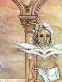 "Masque of the Elven Woman" Print