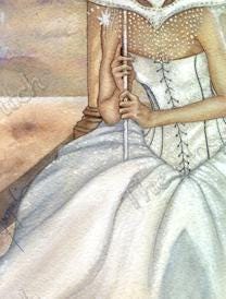 "Masque of the Elven Woman" Print