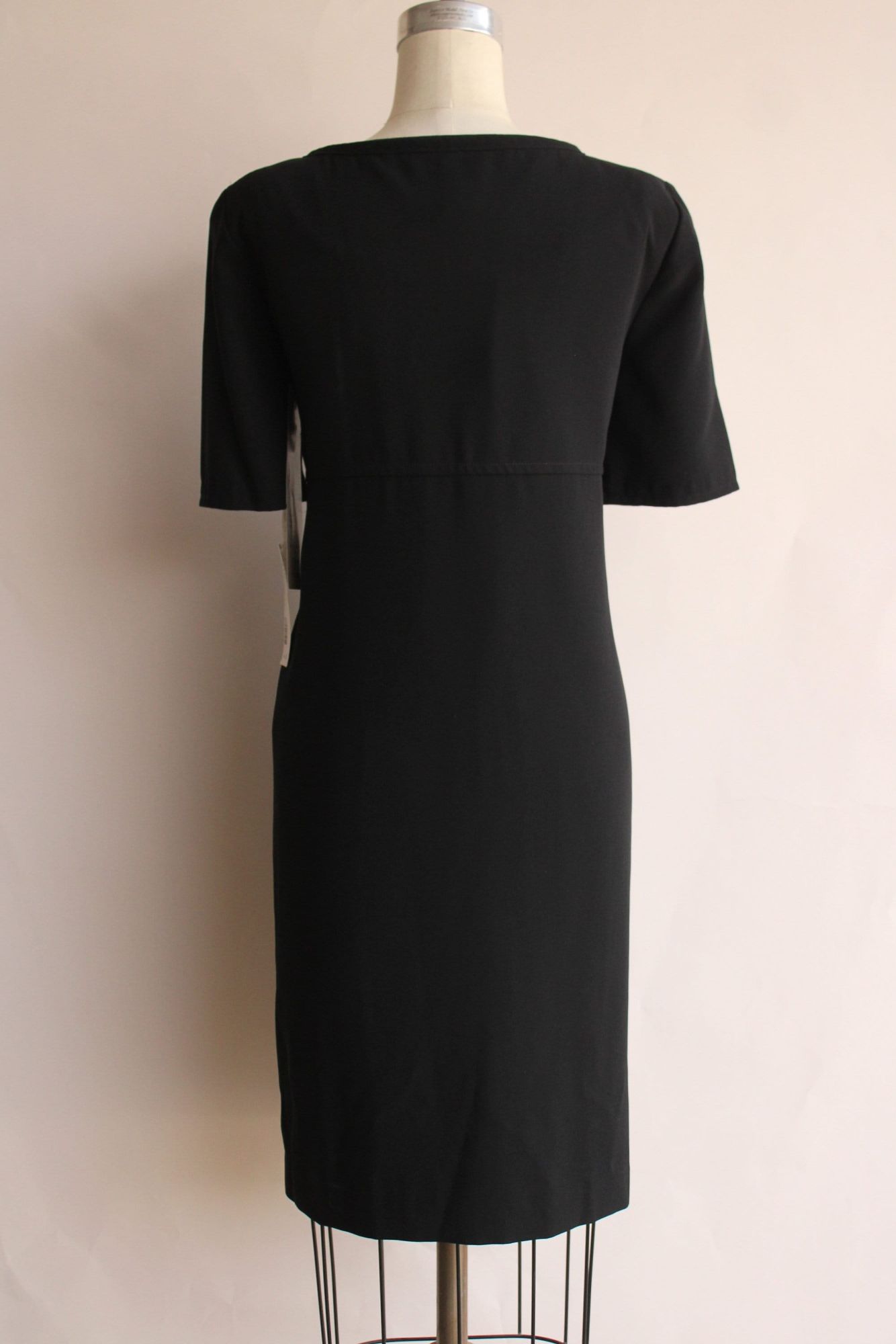Vintage 1990s New with Tags Rena Rowan for Saville Black Dress