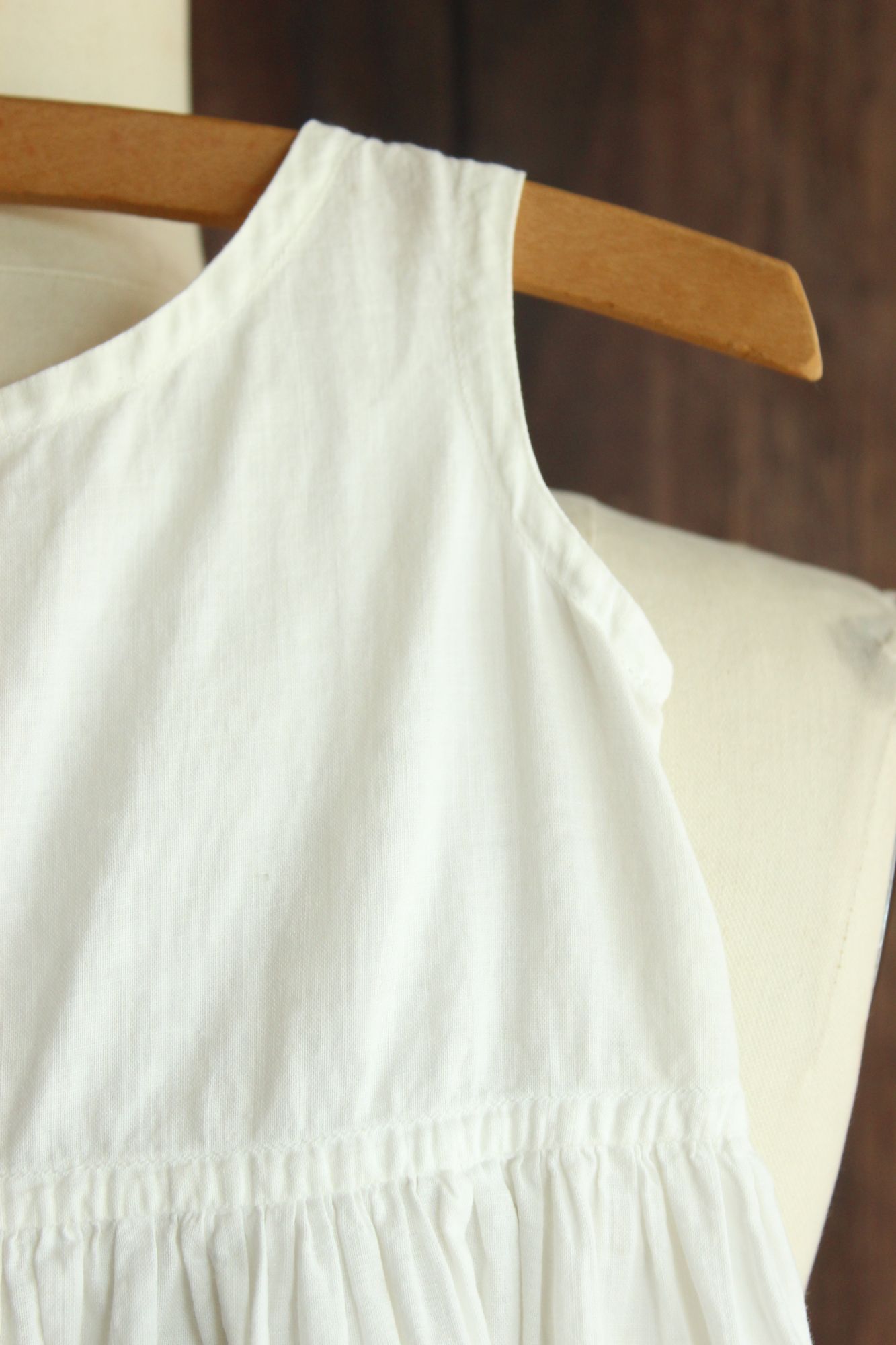 Vintage 1910s White Cotton and Lace Baby Dress