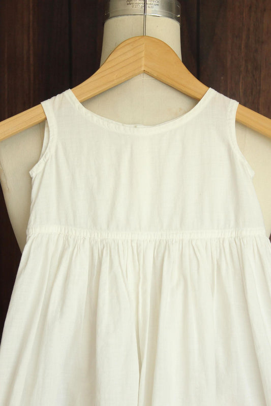 Vintage 1910s White Cotton and Lace Baby Dress