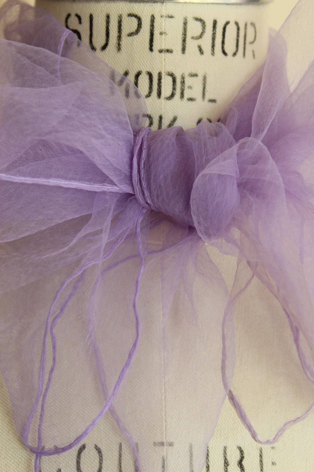 Vintage 1950s 1960s Scarf, Victor Handal Purple Nylon Chiffon Square Wrap, Made in Japan