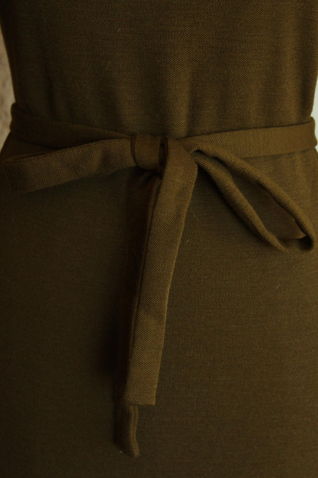 Vintage 1960s Jonathan Logan Olive Green Wool Wiggle Dress