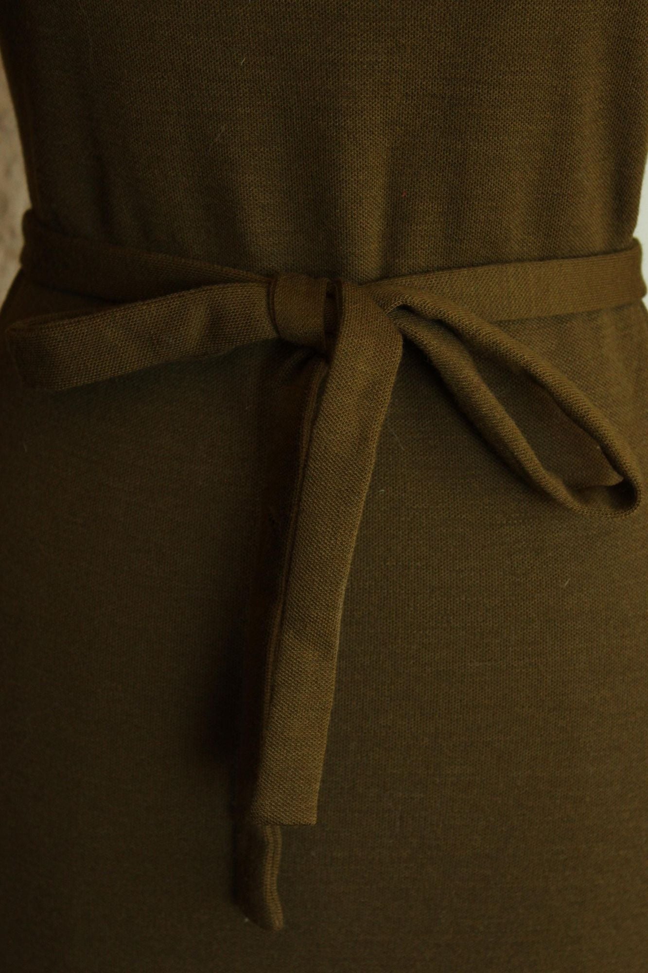 Vintage 1960s Jonathan Logan Olive Green Wool Wiggle Dress