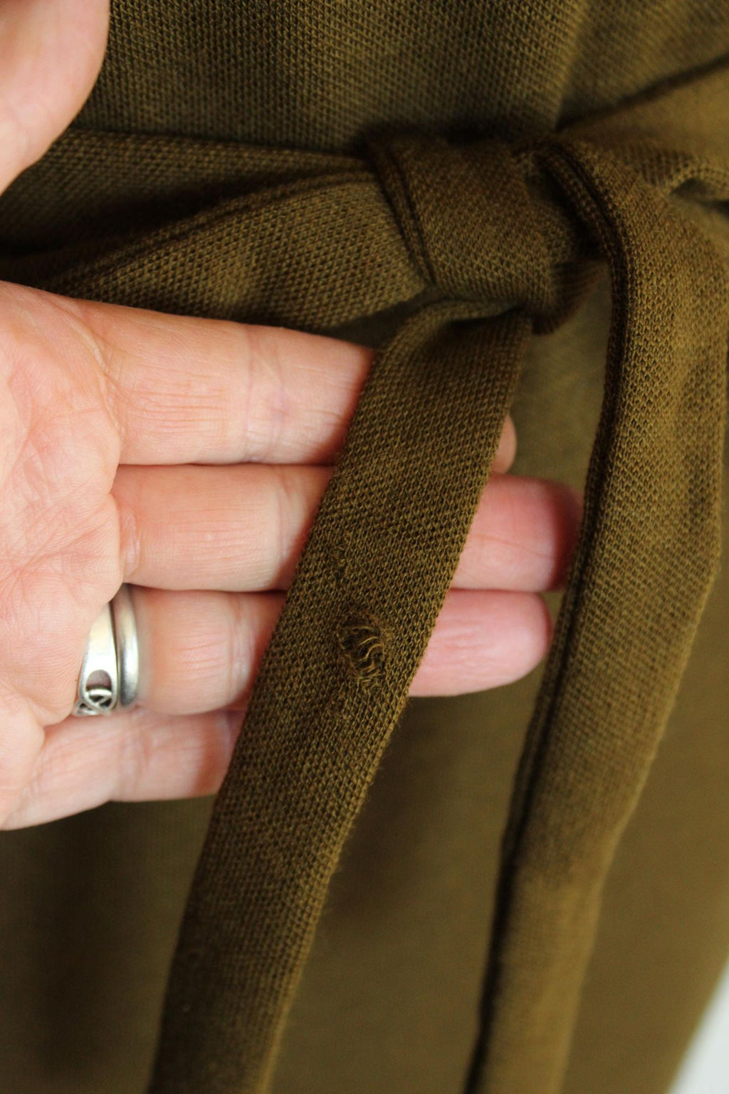 Vintage 1960s Jonathan Logan Olive Green Wool Wiggle Dress