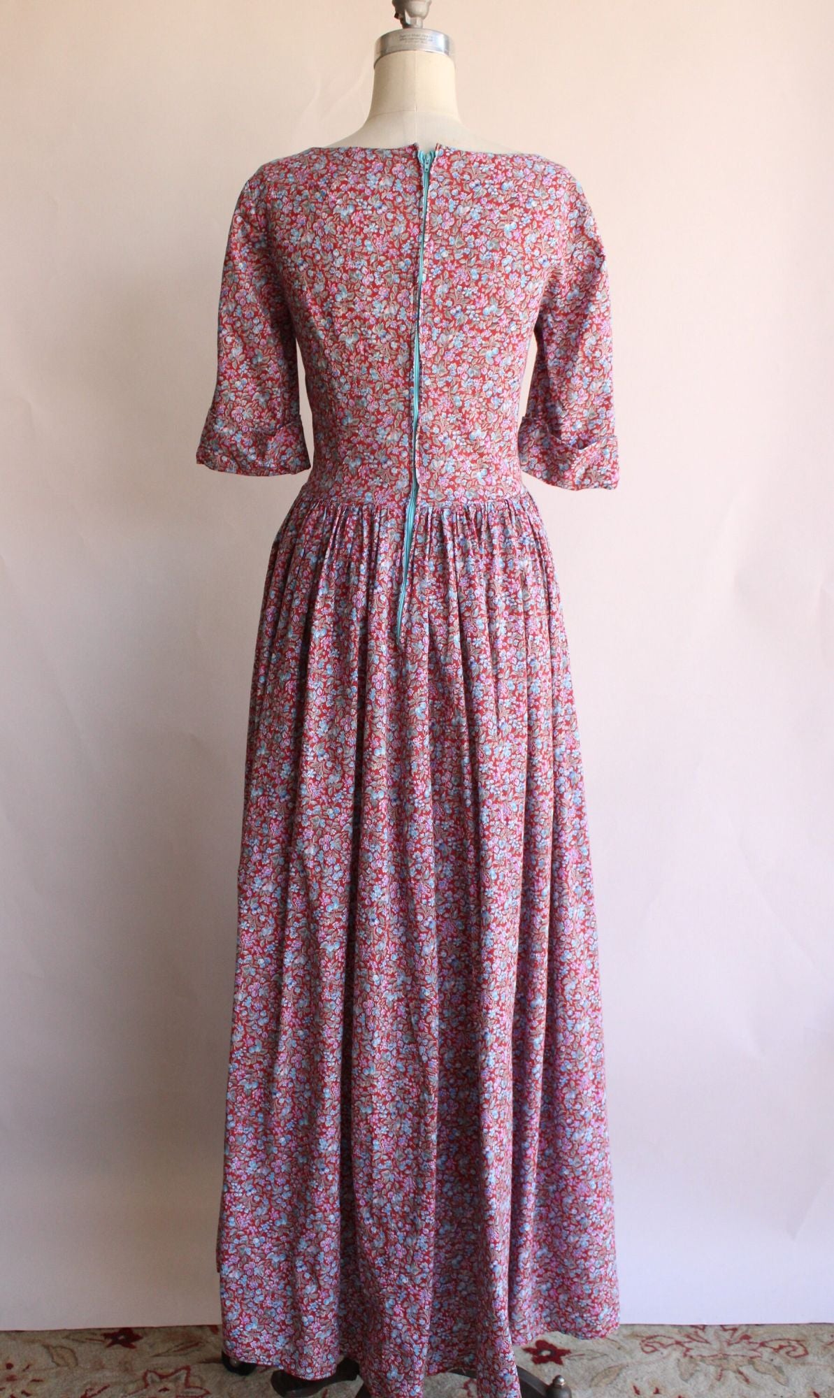 Vintage 1970s 1980s Victorian Day Dress Costume