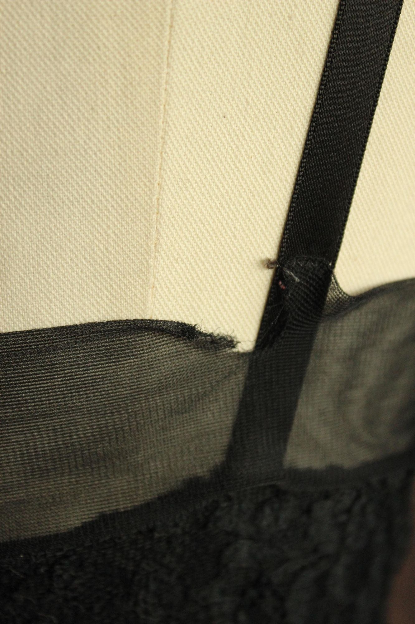 Vintage 1950s Volup Van Raalte Sauvette Black Slip Size 40