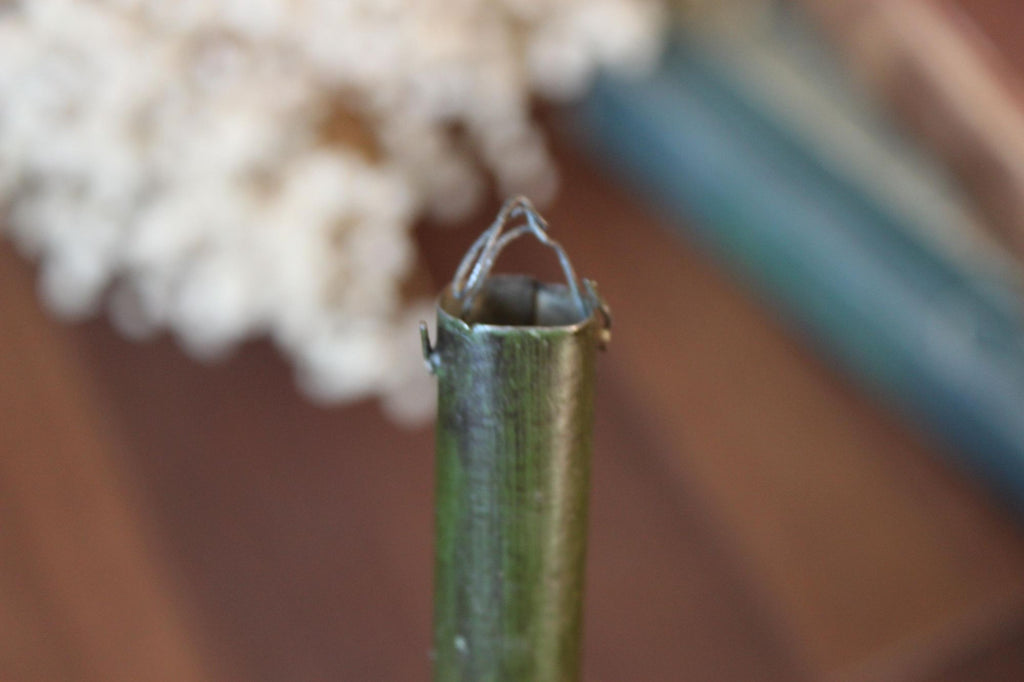 Vintage Painted Metal Folk Art Scoop