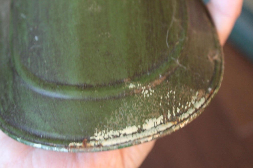 Vintage Painted Metal Folk Art Scoop