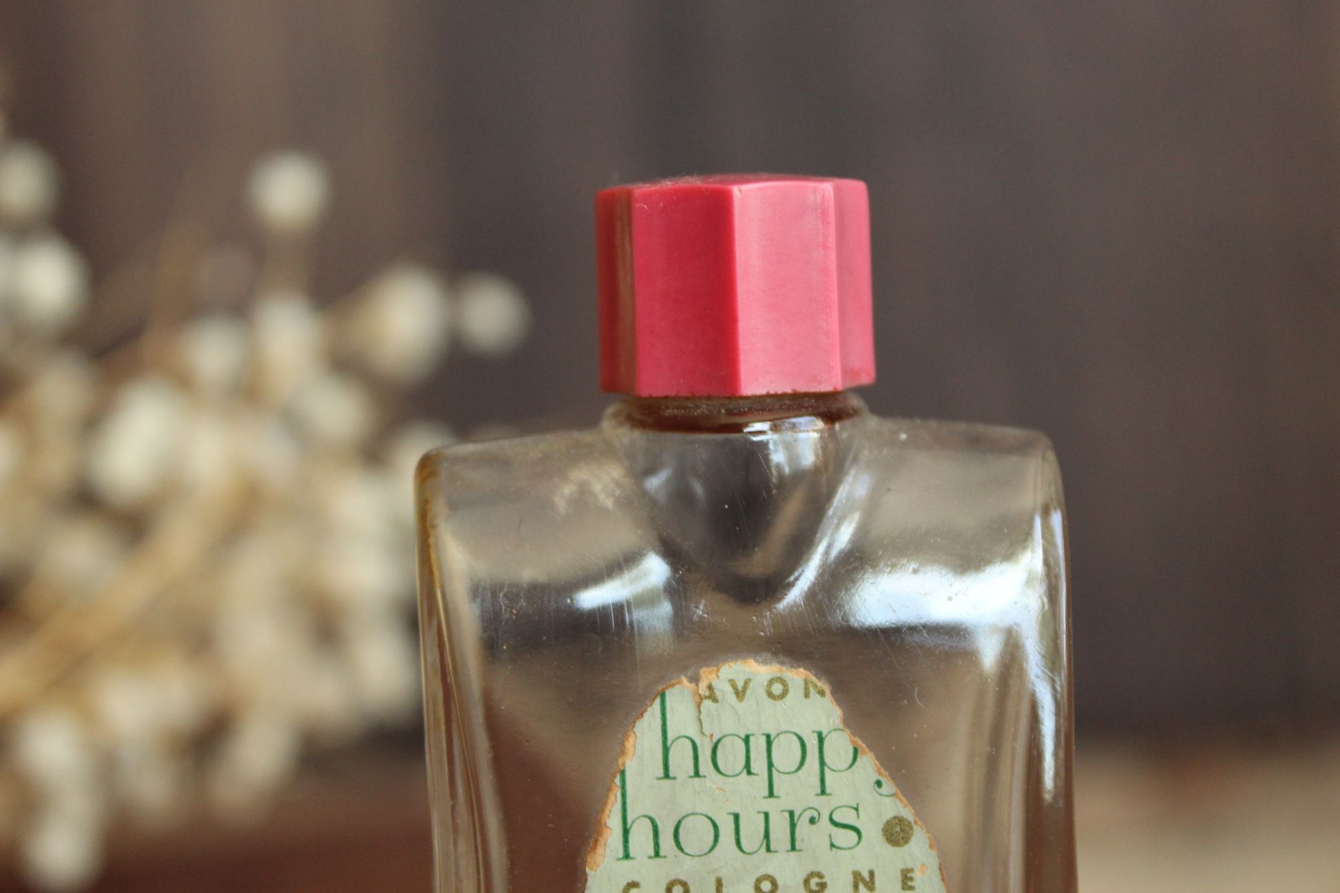 Vintage 1940s Avon Happy Hours Cologne Bottle