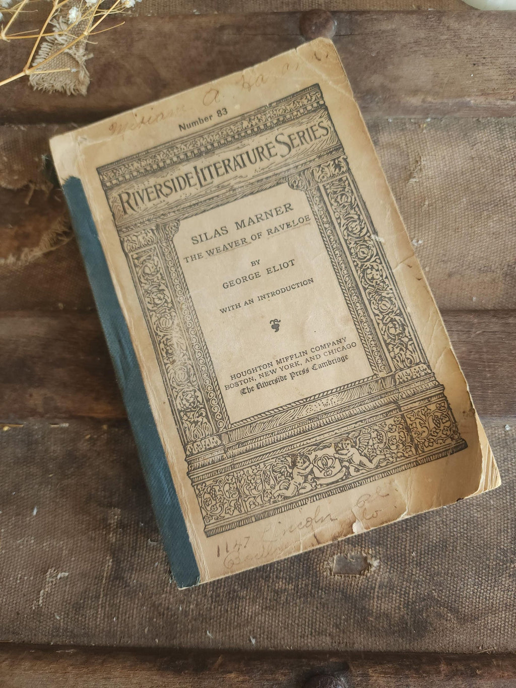 Vintage Antique 1895 Book, First Edition, "Silas Marner, The Weaver of Raveloe" by George Eliot