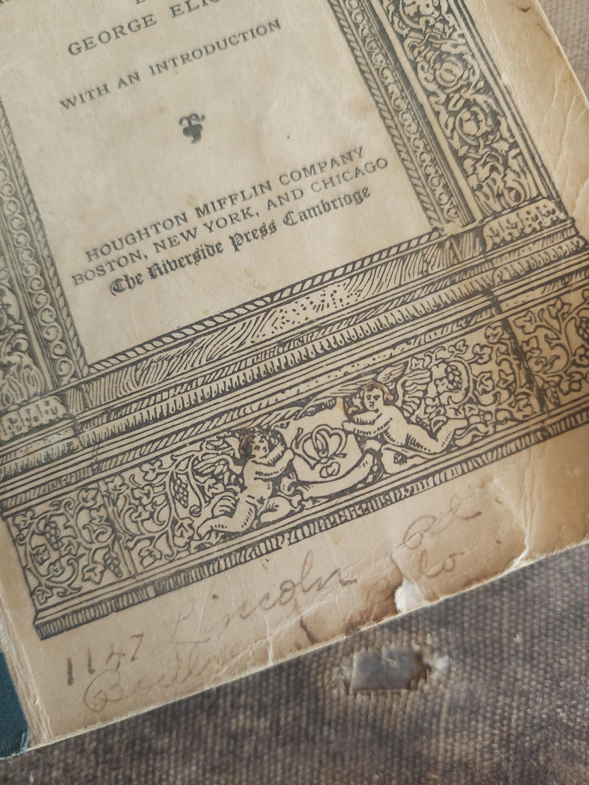 Vintage Antique 1895 Book, First Edition, "Silas Marner, The Weaver of Raveloe" by George Eliot