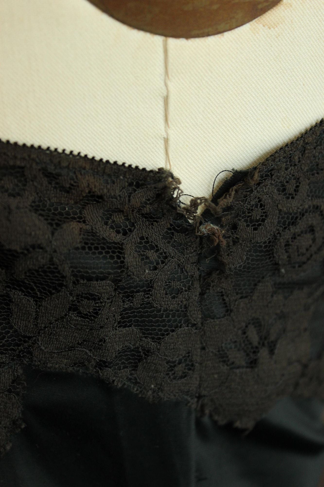 Vintage 1950s Full Slip with Lace Trim by Back Magic